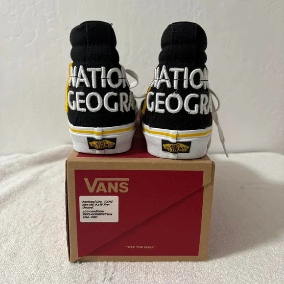 Vans Sk8-Hi National Geographic Size 7 Men’s 8.5 Women’s Pre-Owned - Picture 3 of 6